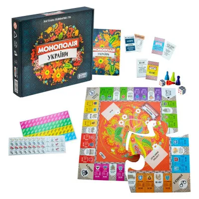 Настольная игра Strateg "Монополія України" (укр) (7008) Настольная игра Strateg "Монополія України" (укр) (7008)