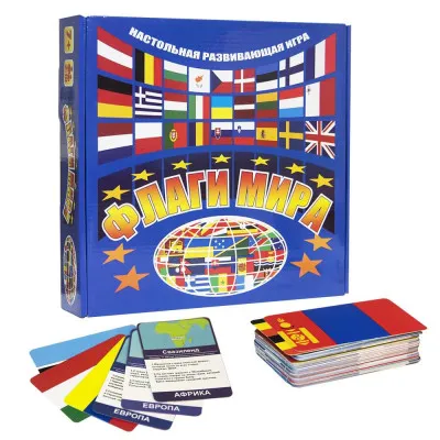 Настільна гра Strateg "Прапори світу" (рус) (709) Настільна гра Strateg "Прапори світу" (рус) (709)