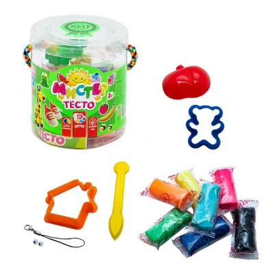 Набор теста для лепки Strateg "Мистер тесто" (в блистере/12 цветов) (71107) Набор теста для лепки Strateg "Мистер тесто" (в блистере/12 цветов) (71107)