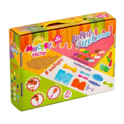 Набір для дитячої творчості Strateg "Містер тісто: Mini Ice Cream" (21 елем) (71202) Набір для дитячої творчості Strateg "Містер тісто: Mini Ice Cream" (21 елем) (71202)