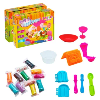 Набір для дитячої творчості Strateg "Містер тісто: Mini Ice Cream" (21 елем) (71202) Набір для дитячої творчості Strateg "Містер тісто: Mini Ice Cream" (21 елем) (71202)