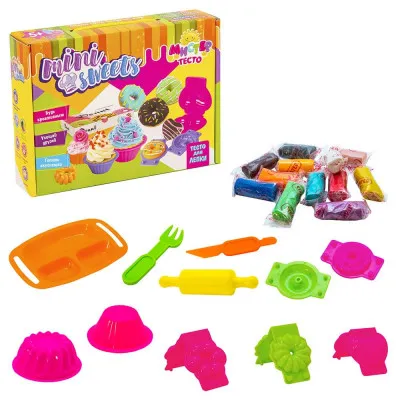 Набір для дитячої творчості Strateg "Містер тісто: Mini Cake" (23 елем) (71204) Набір для дитячої творчості Strateg "Містер тісто: Mini Cake" (23 елем) (71204)