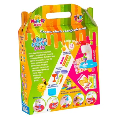 Набір для дитячої творчості Strateg "Містер Тісто: Ice cream party" (29 елем) (71208) Набір для дитячої творчості Strateg "Містер Тісто: Ice cream party" (29 елем) (71208)