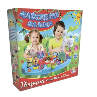 Набір для дитячої творчості Strateg "Містер тісто: творчий столик" (67 елем) (71406) Набір для дитячої творчості Strateg "Містер тісто: творчий столик" (67 елем) (71406)