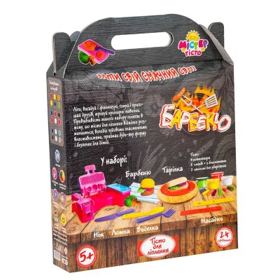 Набір для дитячої творчості Strateg "Містер тісто: Барбекю" (24 елем) (71408) Набір для дитячої творчості Strateg "Містер тісто: Барбекю" (24 елем) (71408)