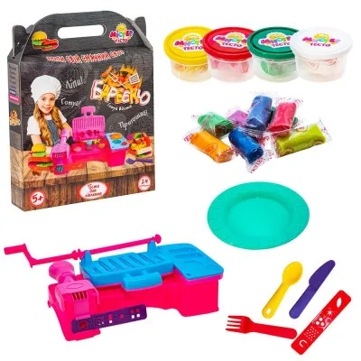 Набір для дитячої творчості Strateg "Містер тісто: Барбекю" (24 елем) (71408) Набір для дитячої творчості Strateg "Містер тісто: Барбекю" (24 елем) (71408)