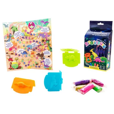 Набір для творчості Strateg "Тіста для ліплення Ліпозаврики" (укр) (71410) Набір для творчості Strateg "Тіста для ліплення Ліпозаврики" (укр) (71410)