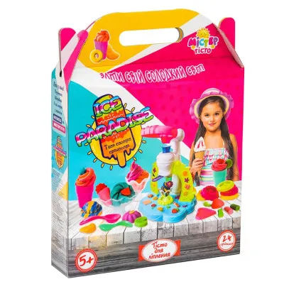 Набір для дитячої творчості Strateg "Містер тісто: Ice Paradise" (24 елем) (71502) Набір для дитячої творчості Strateg "Містер тісто: Ice Paradise" (24 елем) (71502)