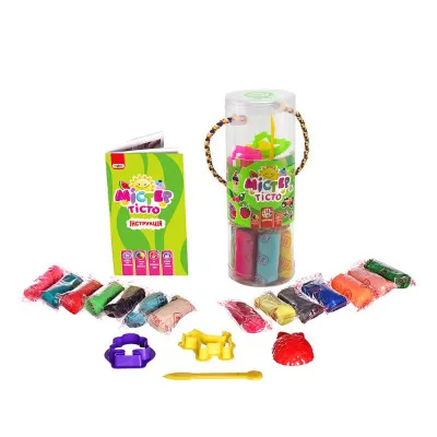 Набори для ліплення Strateg "Містер тісто 14 кольорів" у блістері (укр) (71801) Набори для ліплення Strateg "Містер тісто 14 кольорів" у блістері (укр) (71801)