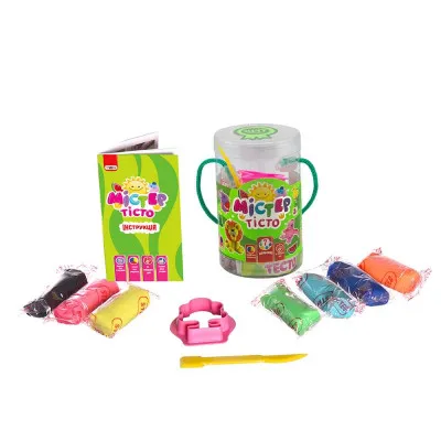 Набори для ліплення Strateg "Містер тісто 7 кольорів" у блістері (укр) (71806) Набори для ліплення Strateg "Містер тісто 7 кольорів" у блістері (укр) (71806)