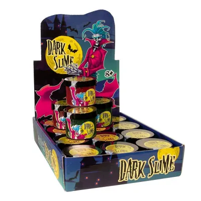 Слайм Strateg «Dark slime з декором» (укр) (71829) Слайм Strateg «Dark slime з декором» (укр) (71829)