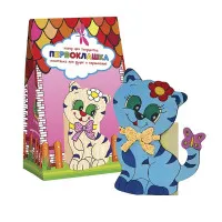 Набір для дитячої творчості Strateg "Підставка для ручок та олівців: котик" (8004)