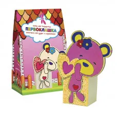 Набір для дитячої творчості Strateg "Підставка для ручок та олівців: ведмежатко" (8005)