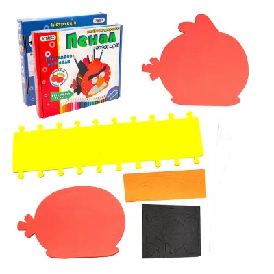 Набор для детского творчества Strateg "Пенал своими руками Злая пташка" (укр) (9016) Набор для детского творчества Strateg "Пенал своими руками Злая пташка" (укр) (9016)