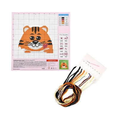 Набір для творчості вишивка хрестиком Пухнастий сміливець Strateg розміром 20х20 см (AX-209) Набір для творчості вишивка хрестиком Пухнастий сміливець Strateg розміром 20х20 см (AX-209)