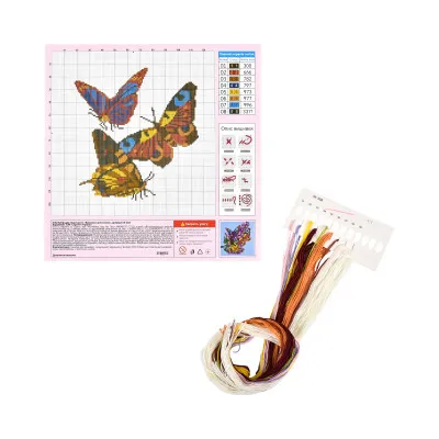 Набір для творчості вишивка хрестиком Танок метеликів Strateg розміром 30х30 см (AX-302) Набір для творчості вишивка хрестиком Танок метеликів Strateg розміром 30х30 см (AX-302)