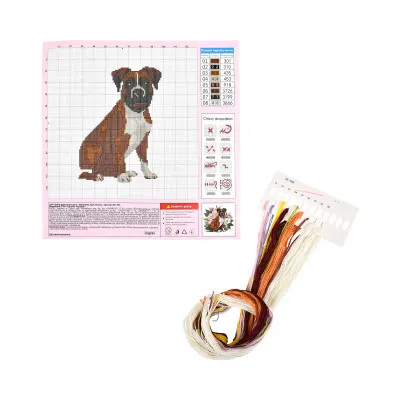 Набір для творчості вишивка хрестиком Вірний друг Strateg розміром 30х30 см (AX-303) Набір для творчості вишивка хрестиком Вірний друг Strateg розміром 30х30 см (AX-303)