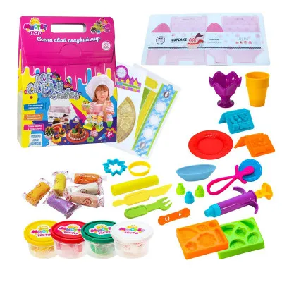 Набір для дитячої творчості Strateg "Містер тісто: Ice cream and cakes" (33 елем) (71209) Набір для дитячої творчості Strateg "Містер тісто: Ice cream and cakes" (33 елем) (71209)