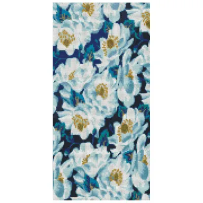 Алмазна мозаїка Білі квіти 2 50х25 см BA-0015 Алмазна мозаїка Білі квіти 2 50х25 см BA-0015