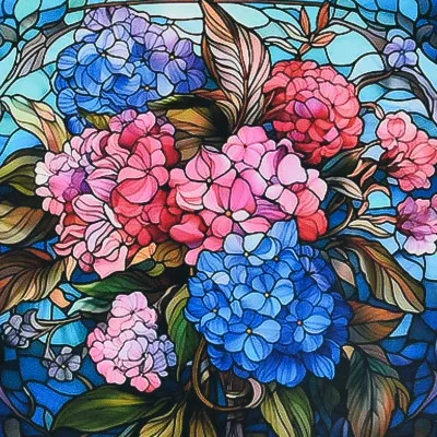 Алмазна мозаїка Strateg ПРЕМІУМ Квіткова палітра розміром 30х30 см не повна викладка (DEEX16292)