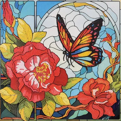 Алмазна мозаїка Strateg ПРЕМІУМ Метелик літа розміром 30х30 не повна викладка (DEEX16304) Алмазна мозаїка Strateg ПРЕМІУМ Метелик літа розміром 30х30 не повна викладка (DEEX16304)