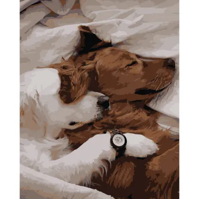 Картина за номерами Strateg ПРЕМІУМ Полудній сон розміром 40х50 см (DY221) Картина за номерами Strateg ПРЕМІУМ Полудній сон розміром 40х50 см (DY221)