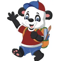 Картина за номерами "Пандочка з рюкзачком" 30х30 см ES092