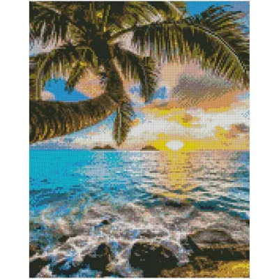 Алмазна мозаїка Пальма та море 40х50 см FA0009 Алмазна мозаїка Пальма та море 40х50 см FA0009