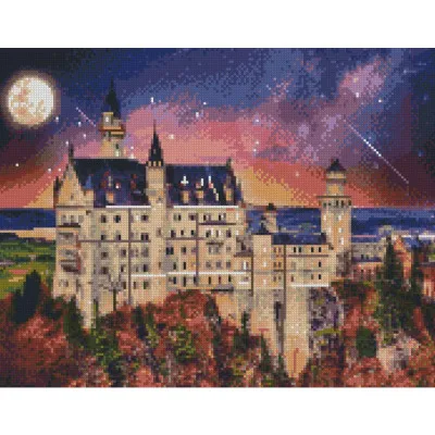 Алмазна мозаїка Чарівний замок Австрії 40х50 см FA20213