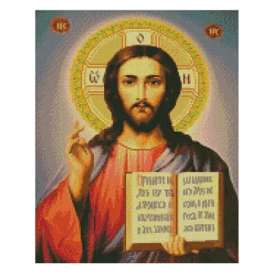 Алмазна мозаїка Ікона Ісус Христос 40х50 см FA40053