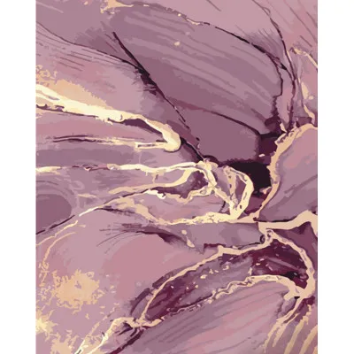 Картина по номерам Strateg ПРЕМИУМ Розовый мрамор с лаком и с уровнем размером 40х50 см (GS1445)