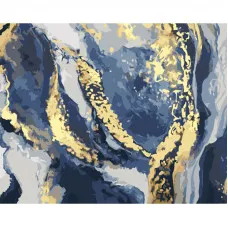 Картина по номерам Strateg ПРЕМИУМ Gray gold and white с лаком и с уровнем размером 40х50 см (GS1448)