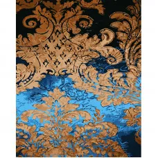 Картина за номерами Strateg ПРЕМІУМ Винтончений візерунок з лаком та з рівнем розміром 40х50 см (GS1451)