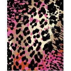Картина по номерам Strateg ПРЕМИУМ Леопардовый принт с лаком и с уровнем размером 40х50 см (GS1456)