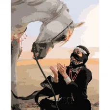 Картина по номерами Strateg ПРЕМИУМ Принцесса пустыни размером 40х50 см (GS200)