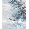 Картина за номерами Strateg ПРЕМІУМ Берег океану розміром 40х50 см (GS566)