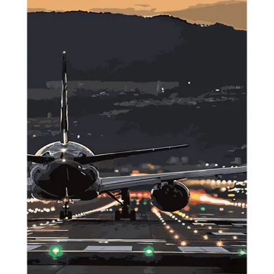 Картина за номерами Strateg ПРЕМІУМ На початку польоту розміром 40х50 см (GS621)