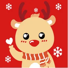 Картина за номерами Strateg  Олень розміром 20х20 см (HH5293)