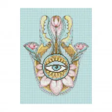 Алмазна мозаїка Амулет у спокійних тонах 30х40 см HX012