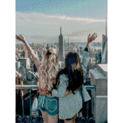Алмазна мозаїка Привіт, місто 30х40 см HX118 Алмазна мозаїка Привіт, місто 30х40 см HX118