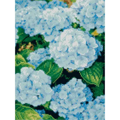 Діамантова мозаїка Блакитні квіти 30х40 см HX149