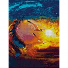 Алмазная мозаика Лови волну! 30х40 см HX152