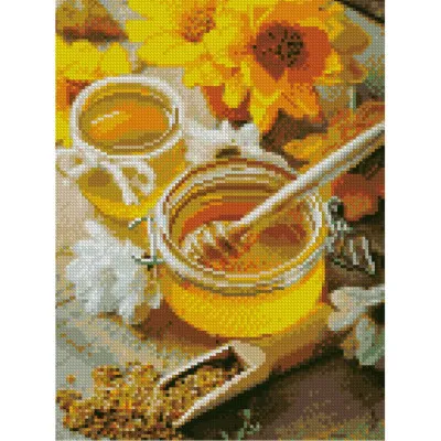 Алмазная мозаика Баночки с медом 30х40 см HX195