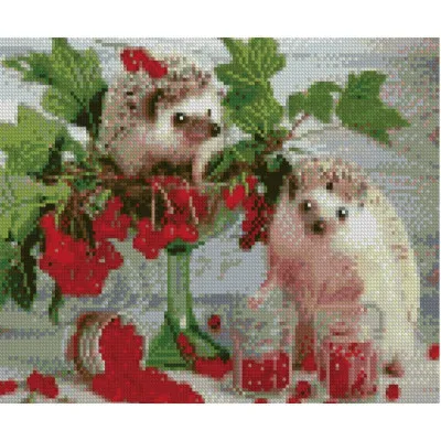 Алмазная мозаика Калина для ежиков 30х40 см HX198