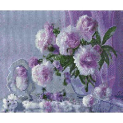 Алмазна мозаїка Ніжний бузок 30х40 см HX202 Алмазна мозаїка Ніжний бузок 30х40 см HX202