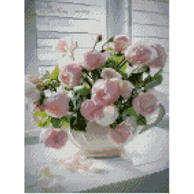 Алмазная мозаика Весенние бутоны 30х40 см HX240