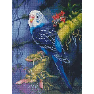Алмазная мозаика Голубой попугай 30x40 см HX247