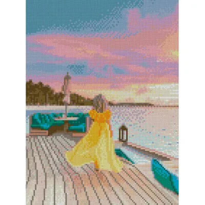 Алмазна мозаїка Райська прогулянка 30х40 см HX270 Алмазна мозаїка Райська прогулянка 30х40 см HX270