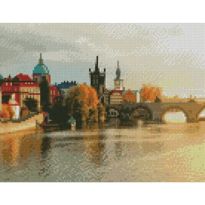 Алмазная мозаика Пейзаж города 30x40 см HX390