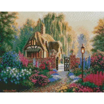 Алмазна мозаїка Заміський будиночок 30x40 см HX391